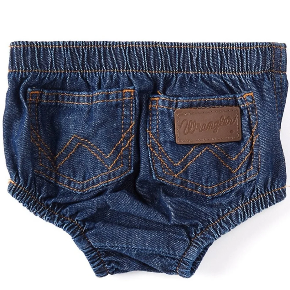 Wrangler Wrascals Denim Diaper Cover Baby 12 month NWT